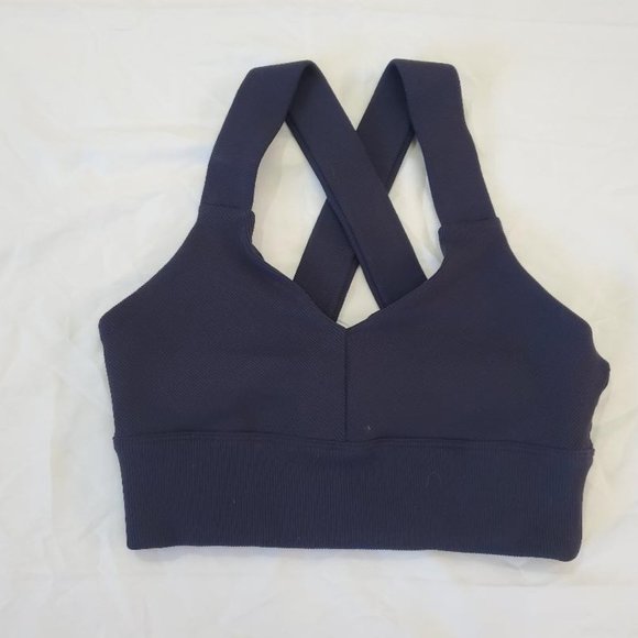 ALO Yoga Navy Emulate Bra - Picture 2 of 2